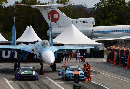 International drifting competition in Vladivostok