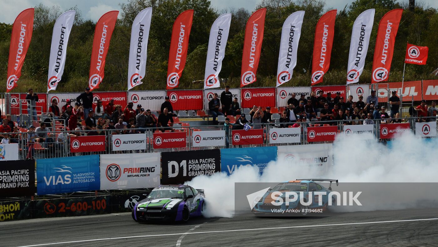 International drifting competition in Vladivostok