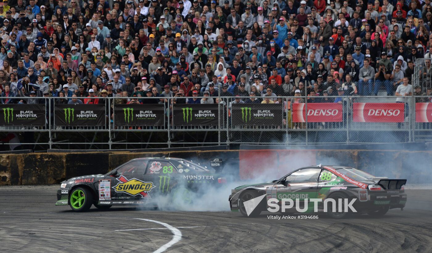 International drifting competition in Vladivostok