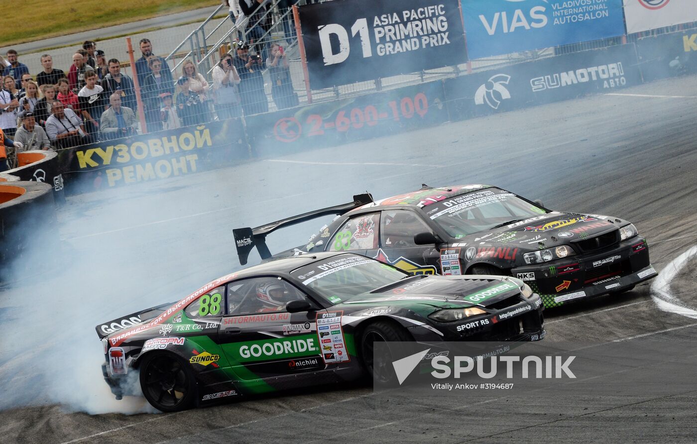 International drifting competition in Vladivostok