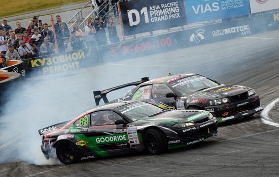 International drifting competition in Vladivostok