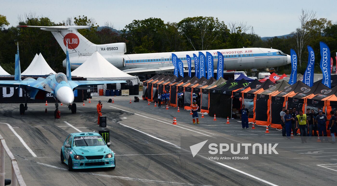 International drifting competition in Vladivostok