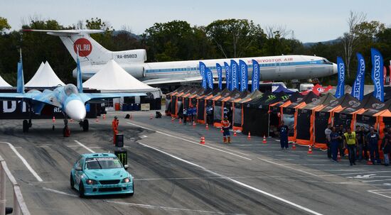 International drifting competition in Vladivostok