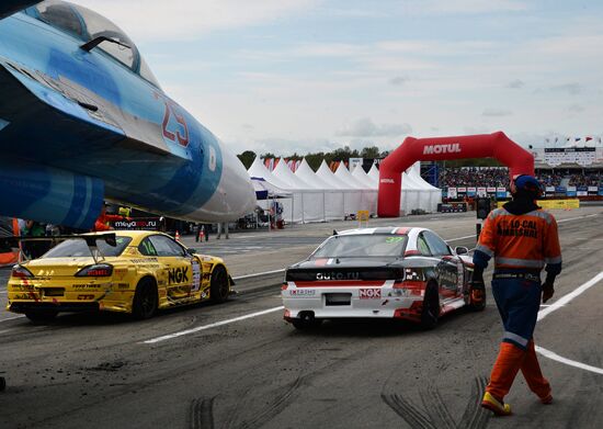 International drifting competition in Vladivostok