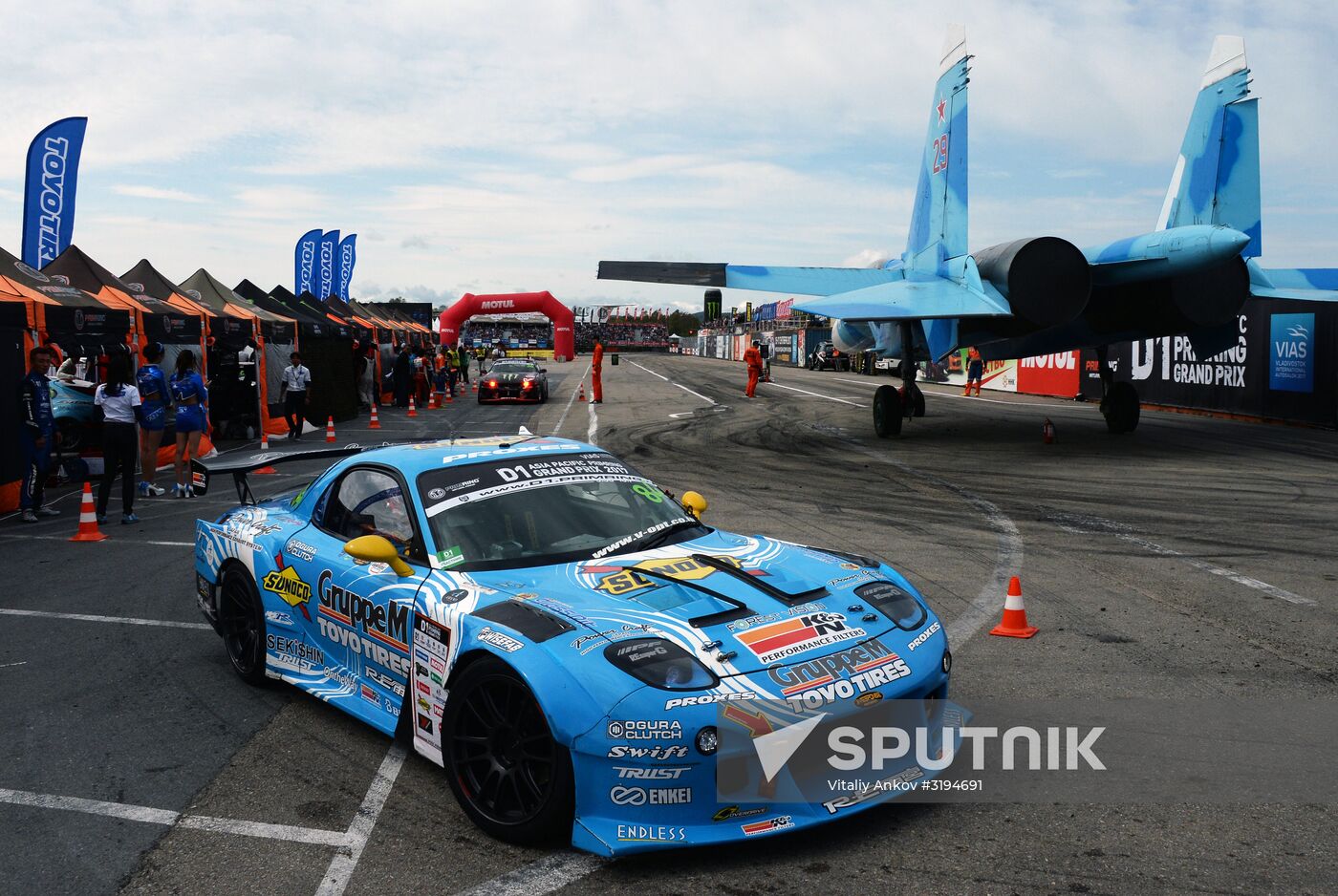 International drifting competition in Vladivostok