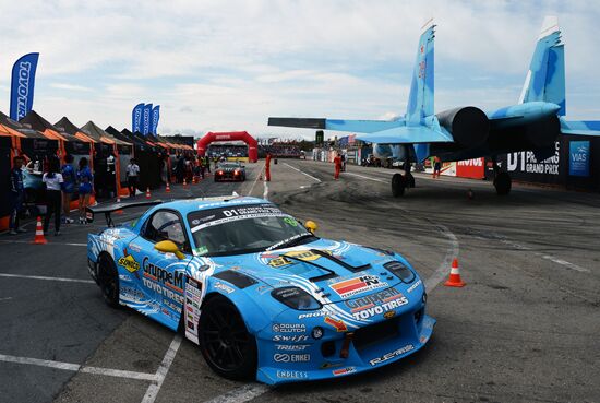 International drifting competition in Vladivostok