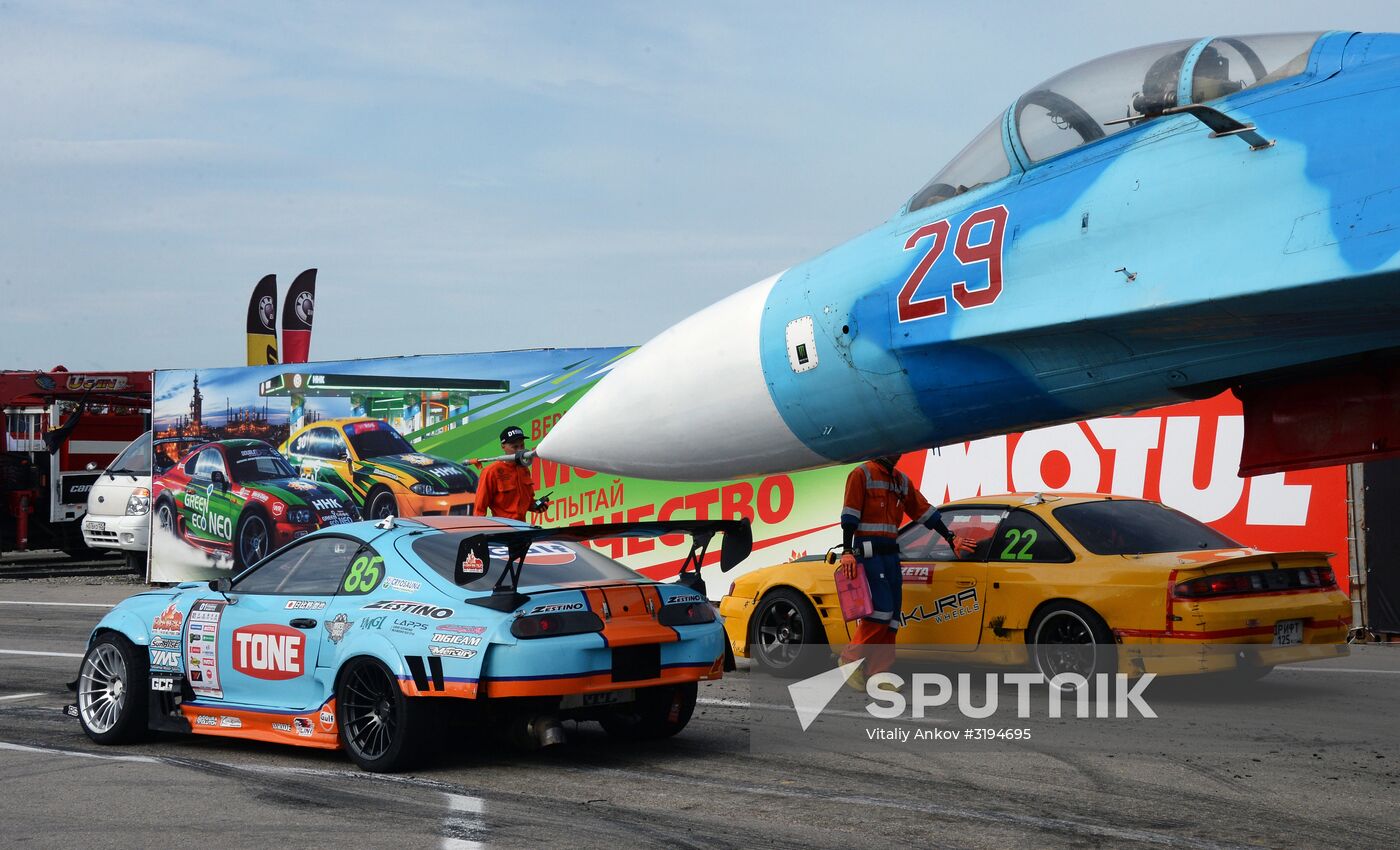 International drifting competition in Vladivostok