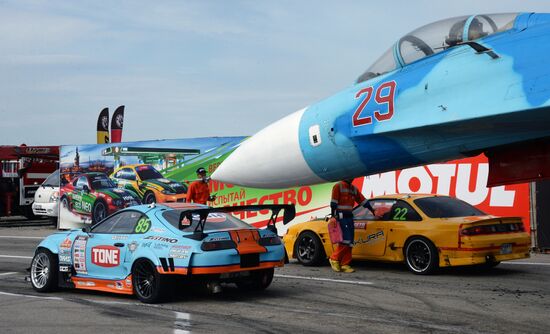 International drifting competition in Vladivostok