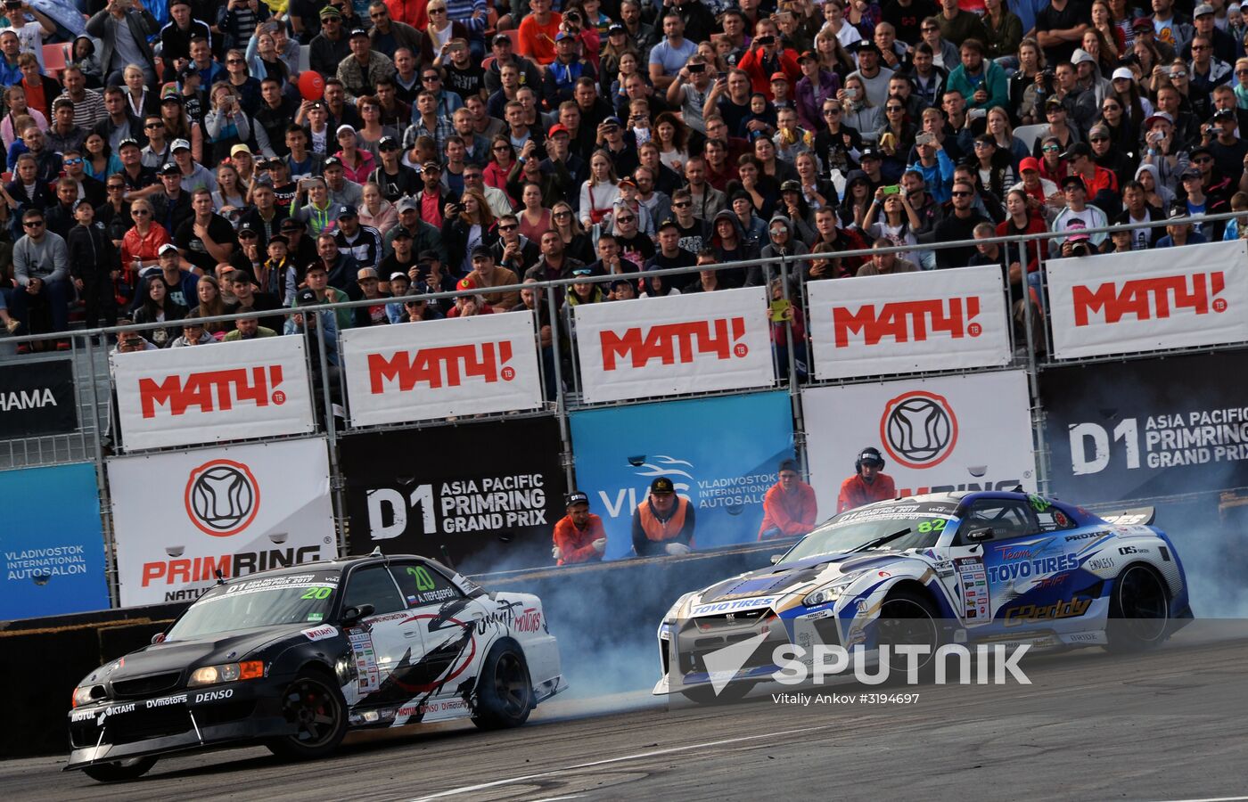 International drifting competition in Vladivostok