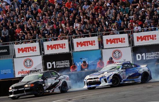 International drifting competition in Vladivostok