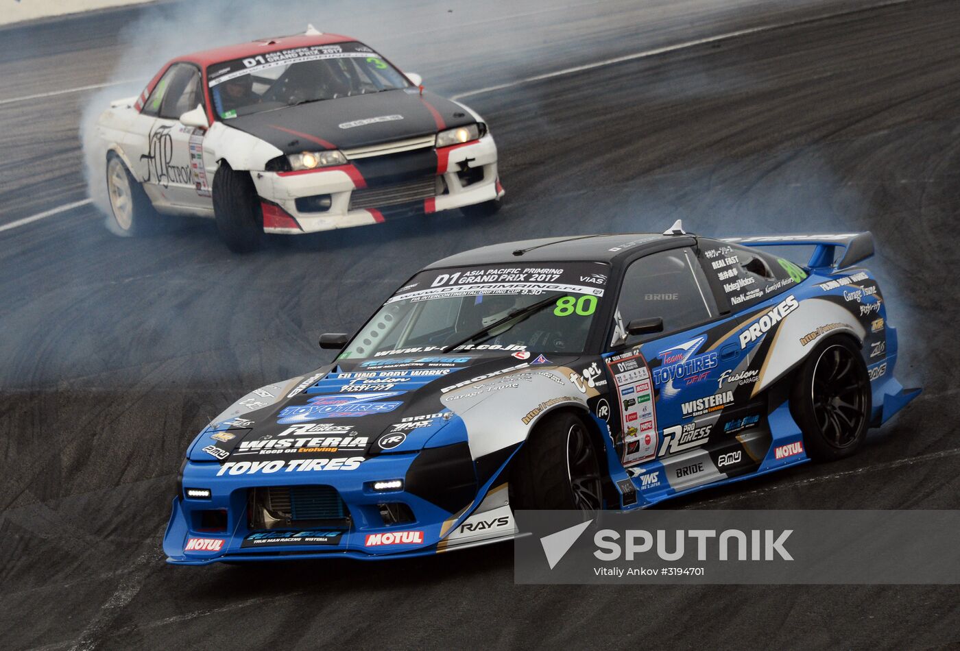 International drifting competition in Vladivostok