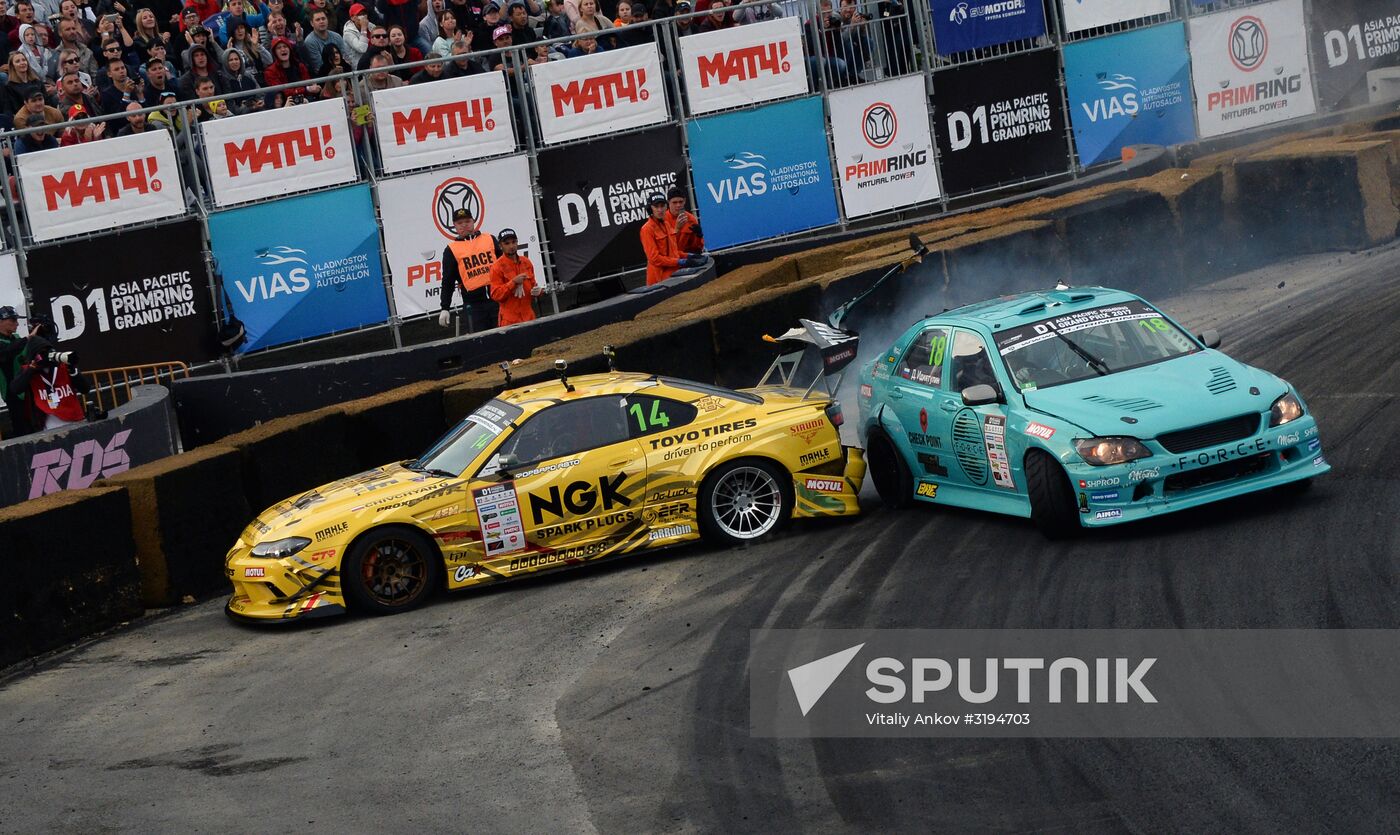 International drifting competition in Vladivostok