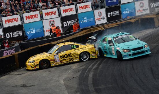 International drifting competition in Vladivostok