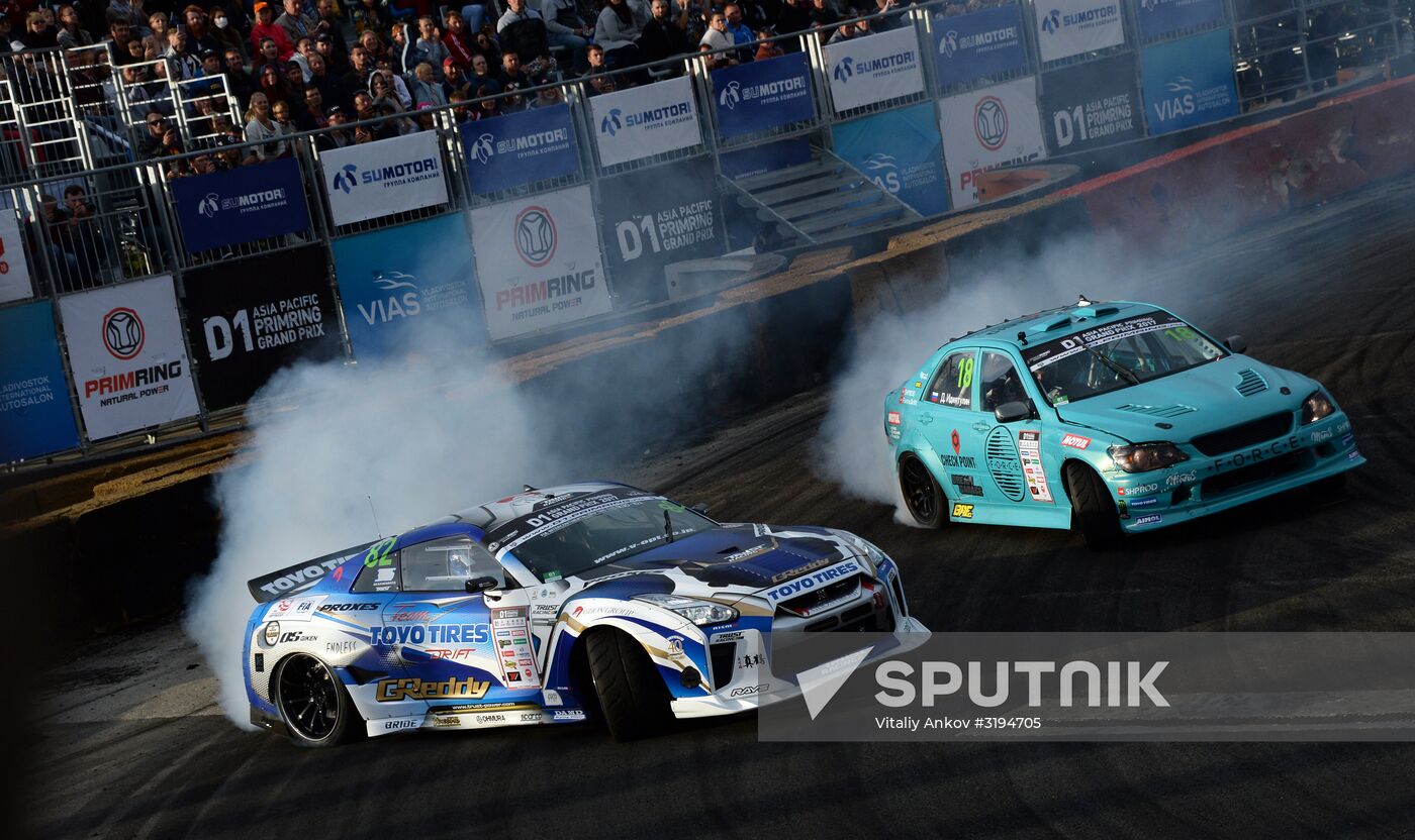 International drifting competition in Vladivostok