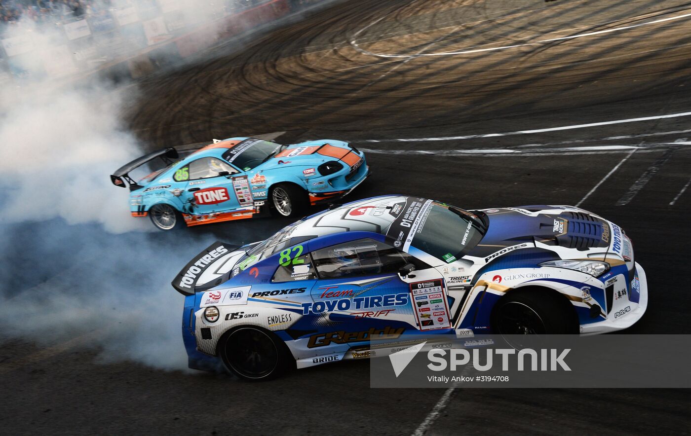 International drifting competition in Vladivostok
