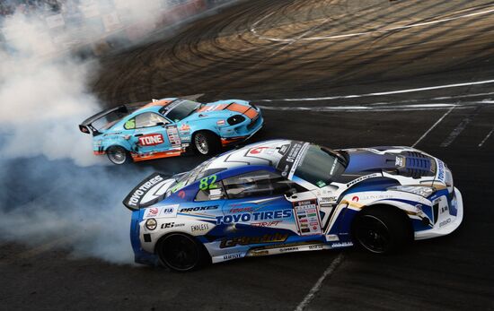 International drifting competition in Vladivostok