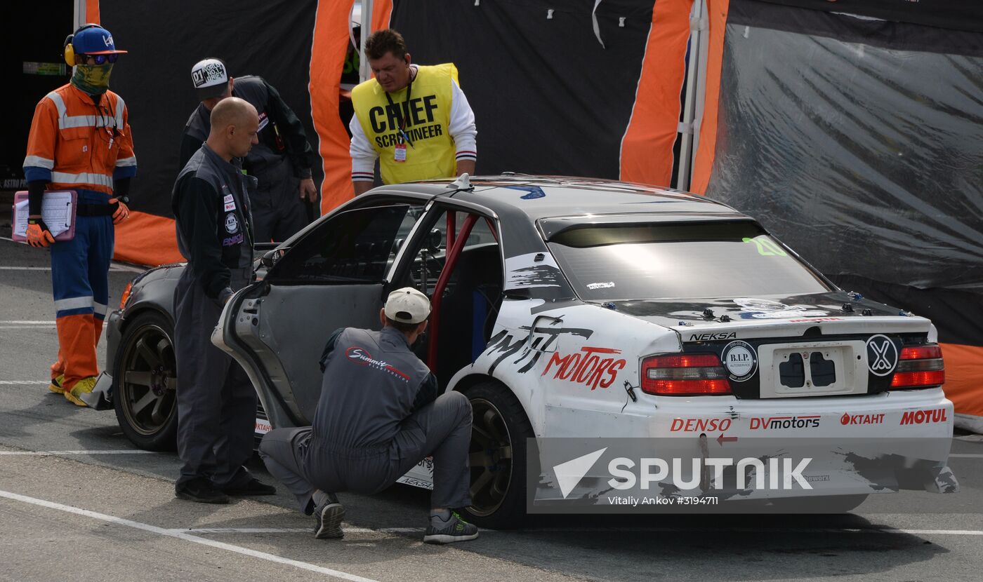 International drifting competition in Vladivostok