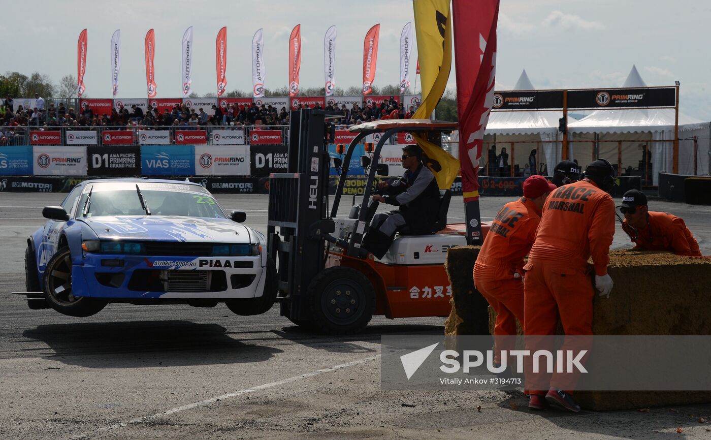 International drifting competition in Vladivostok