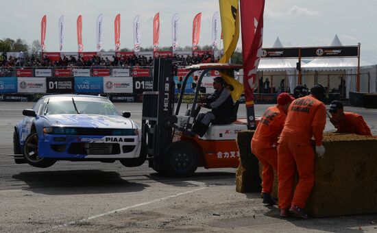 International drifting competition in Vladivostok