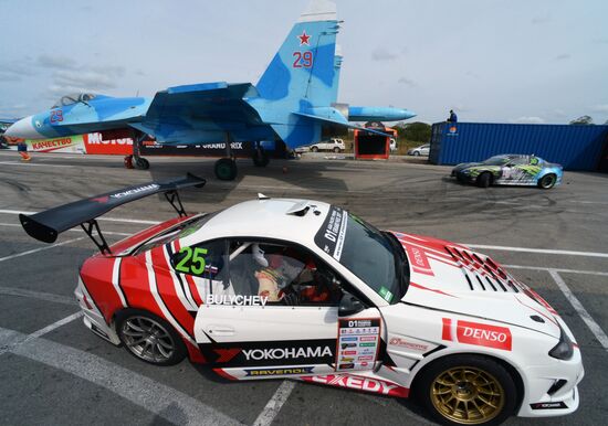 International drifting competition in Vladivostok