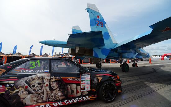 International drifting competition in Vladivostok