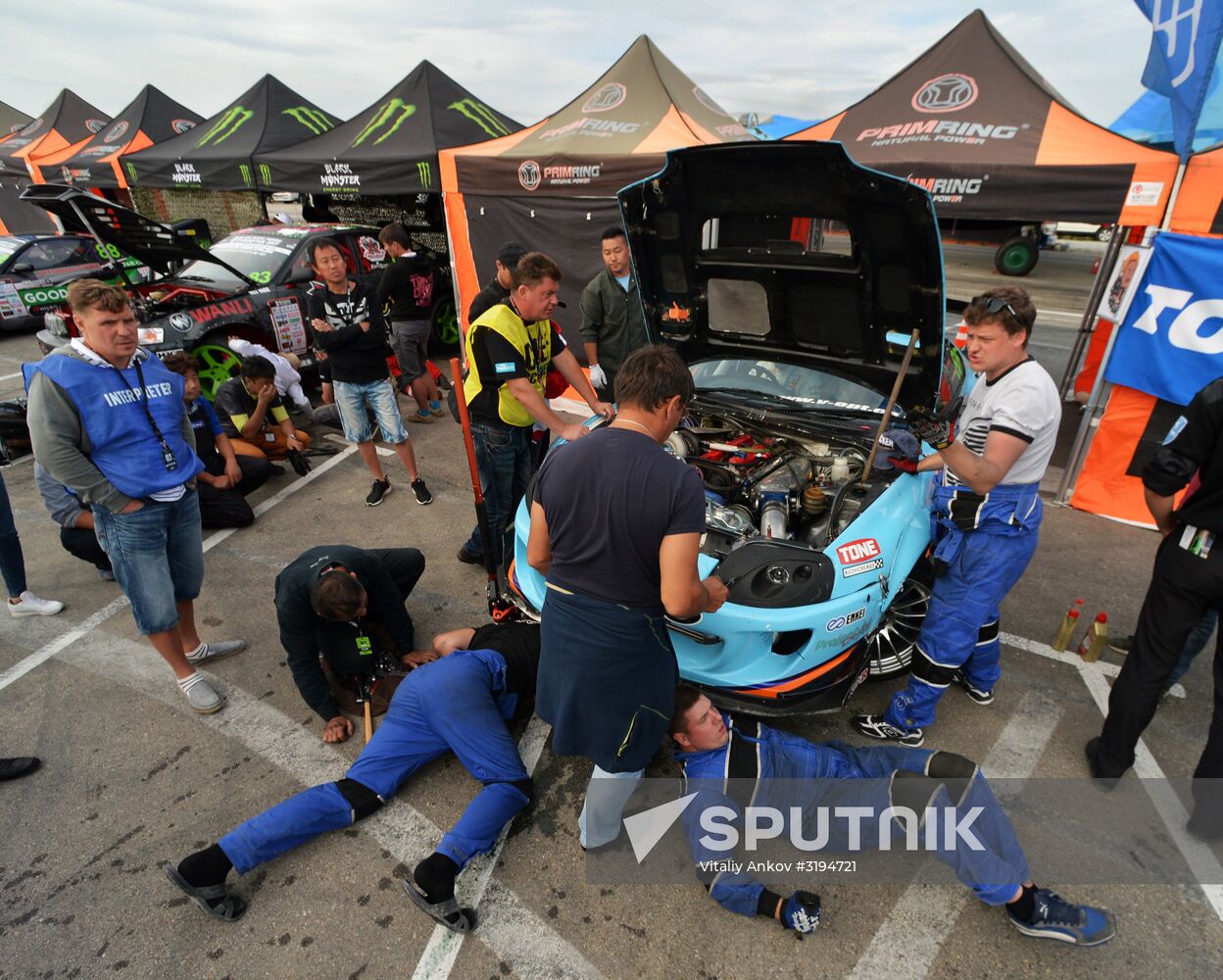 International drifting competition in Vladivostok