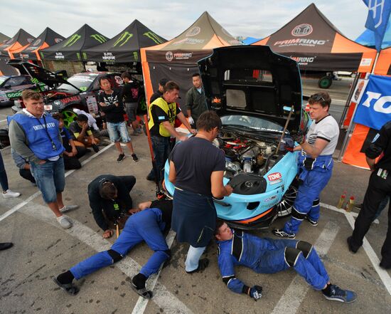 International drifting competition in Vladivostok