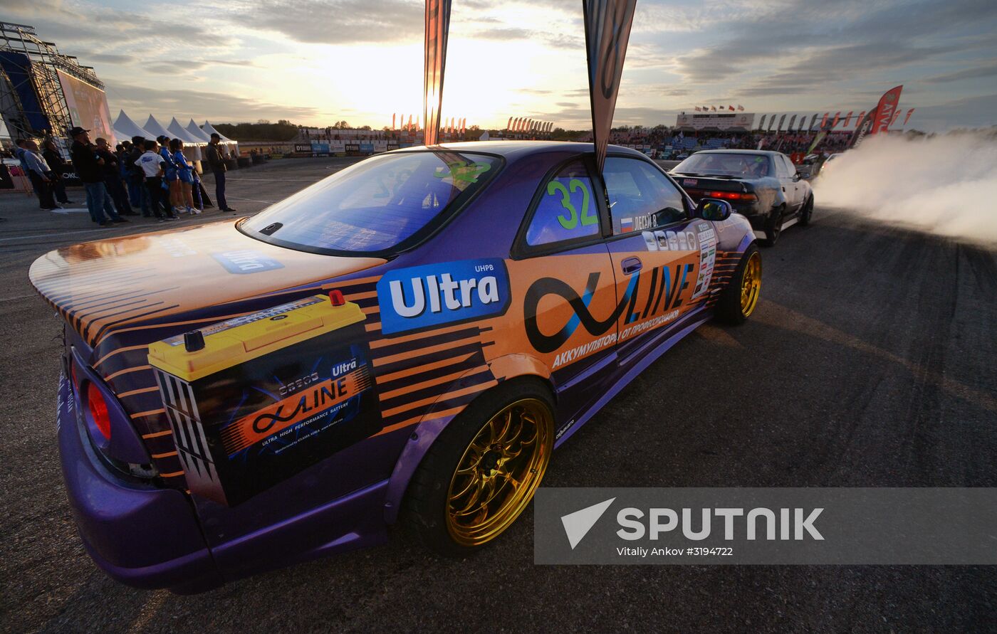 International drifting competition in Vladivostok