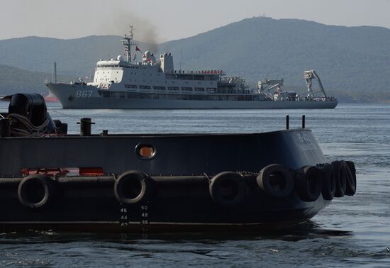 Chinese warships arrive in Vladivostok