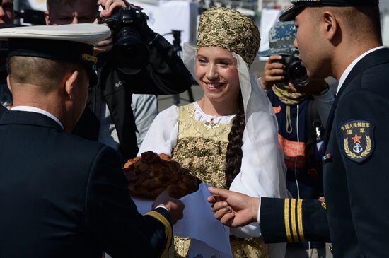 Chinese warships arrive in Vladivostok