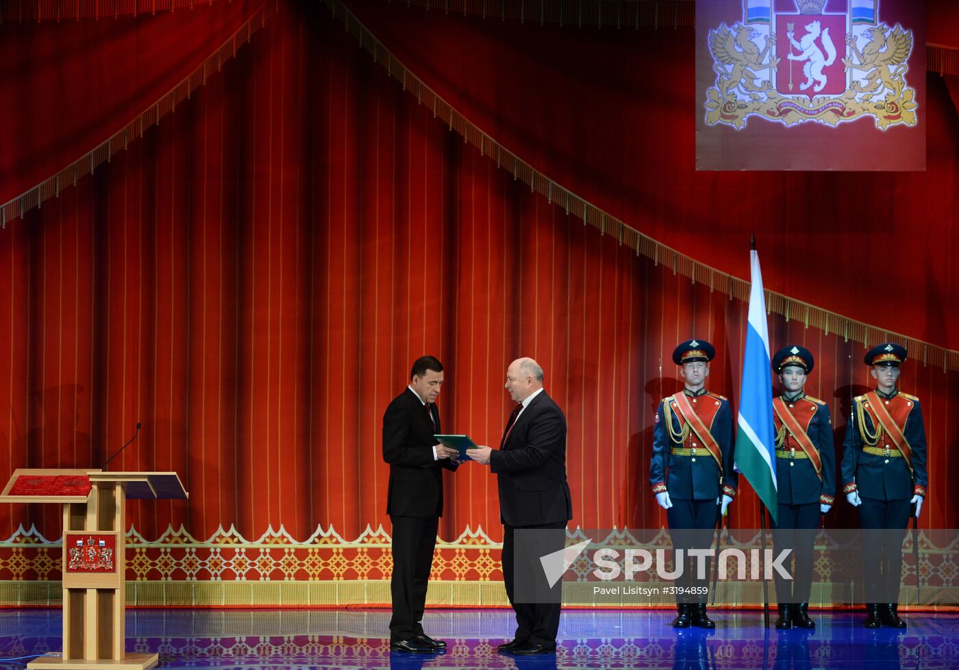 Sverdlovsk Region Governor Yevgeny Kuivashev inaugurated into office