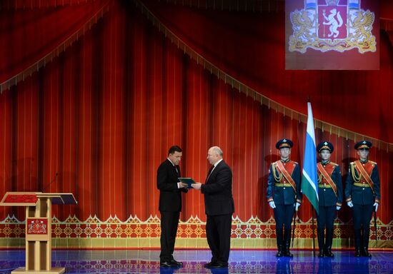 Sverdlovsk Region Governor Yevgeny Kuivashev inaugurated into office