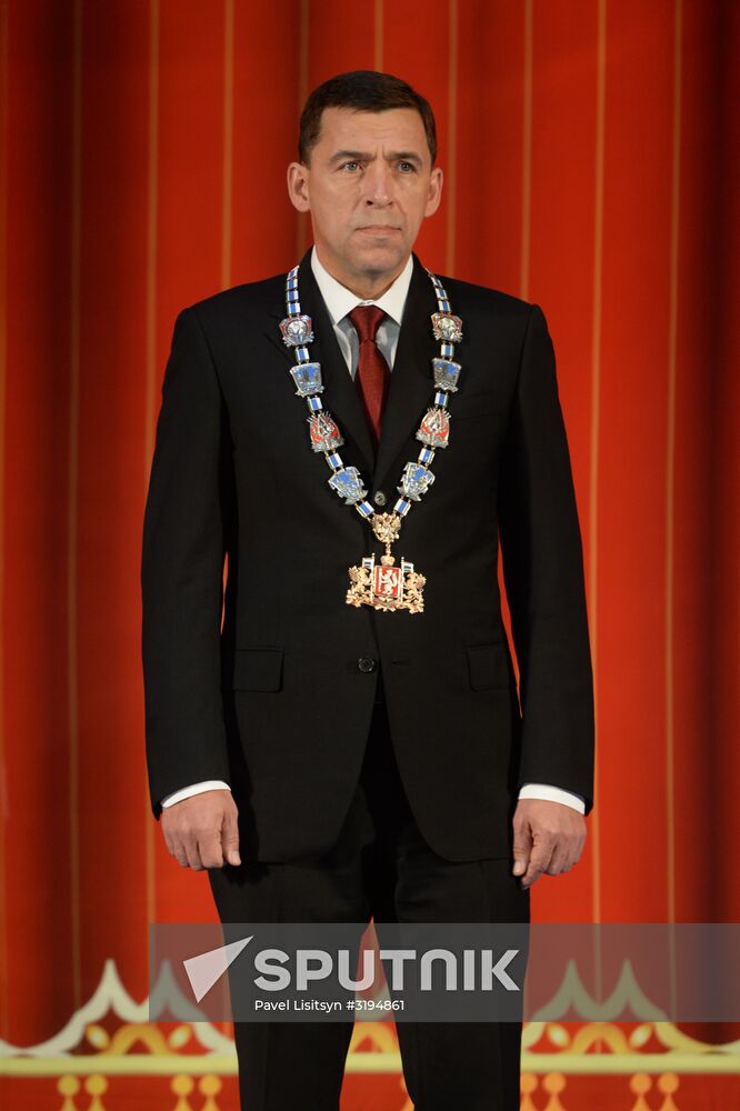 Sverdlovsk Region Governor Yevgeny Kuivashev inaugurated into office