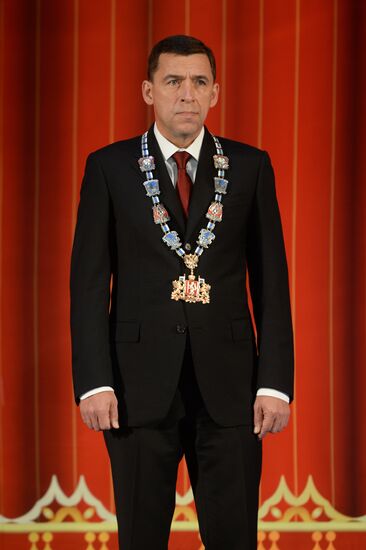 Sverdlovsk Region Governor Yevgeny Kuivashev inaugurated into office