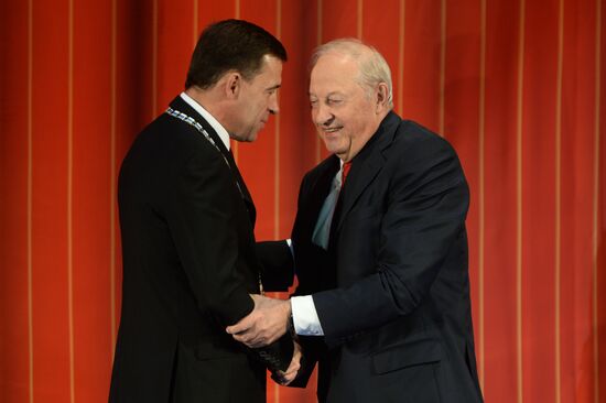 Sverdlovsk Region Governor Yevgeny Kuivashev inaugurated into office