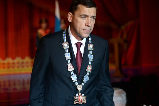 Sverdlovsk Region Governor Yevgeny Kuivashev inaugurated into office