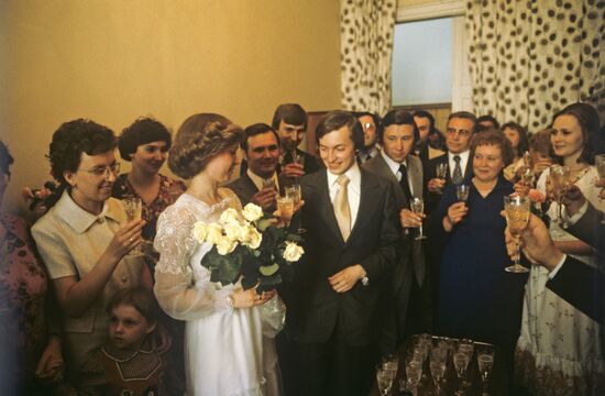 Karpov's and Kuimova's wedding