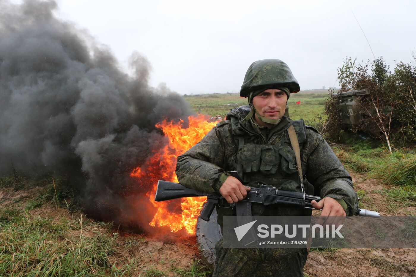 Tactical maneuvers by Baltic Fleet motorized infantry in Kaliningrad Region
