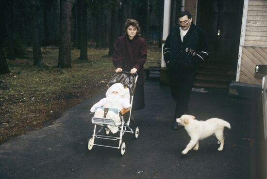 Mikhail Khodorkovsky with family