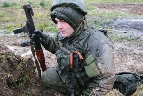 Tactical maneuvers by Baltic Fleet motorized infantry in Kaliningrad Region