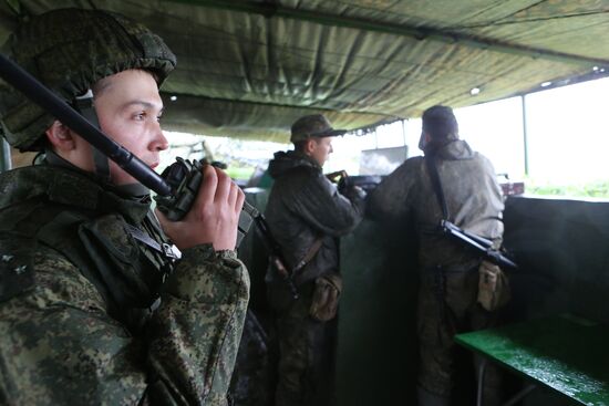 Tactical maneuvers by Baltic Fleet motorized infantry in Kaliningrad Region