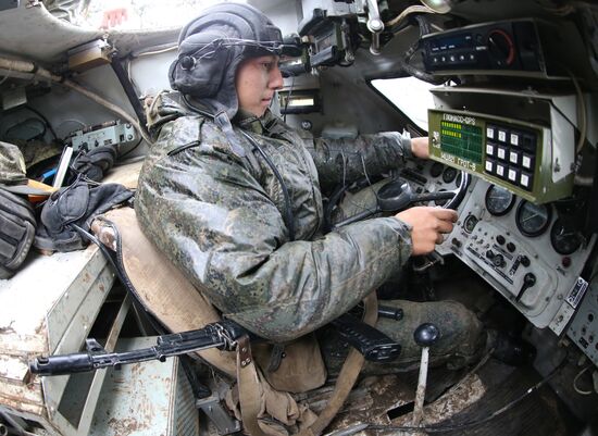 Tactical maneuvers by Baltic Fleet motorized infantry in Kaliningrad Region