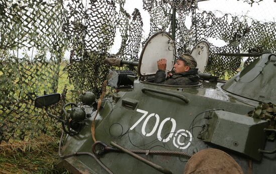 Tactical maneuvers by Baltic Fleet motorized infantry in Kaliningrad Region