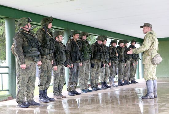 Tactical maneuvers by Baltic Fleet motorized infantry in Kaliningrad Region