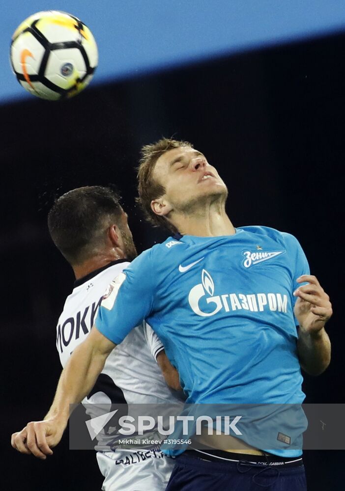 Football. RFPL. Zenit vs. Ufa