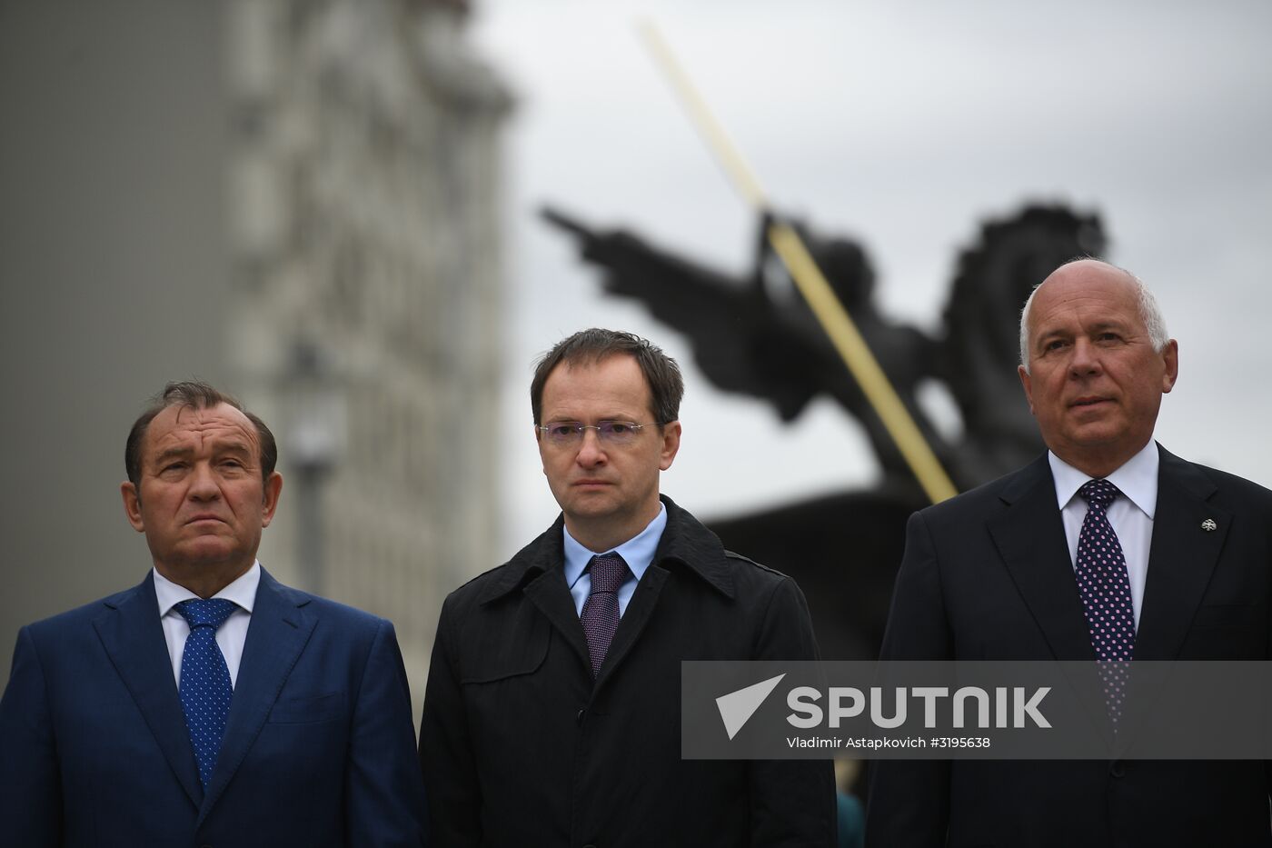 Unveiling a monument to Mikhail Kalashnikov in Moscow