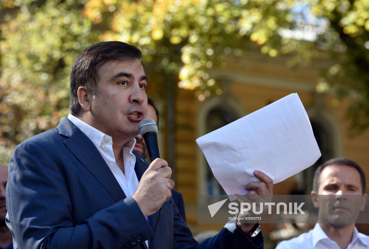 Mikheil Saakashvili speaks in Kiev