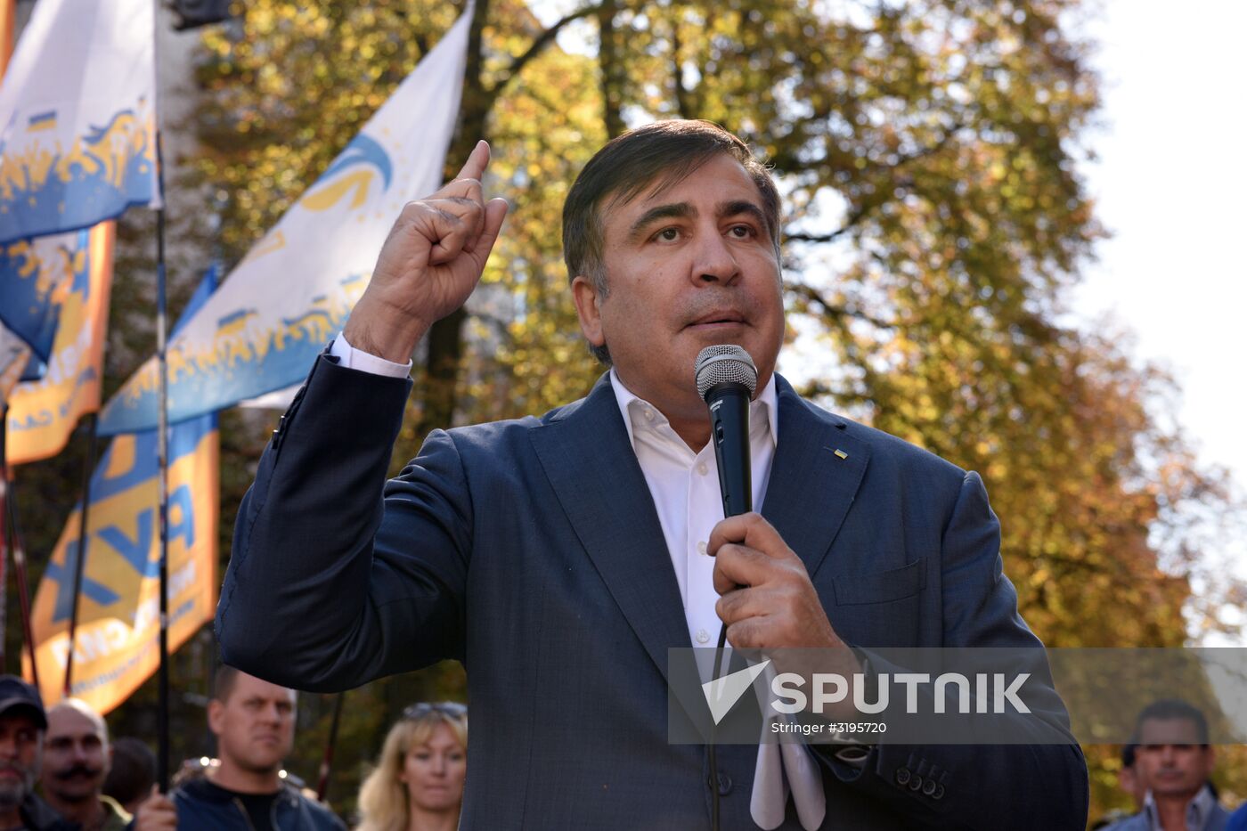 Mikheil Saakashvili speaks in Kiev