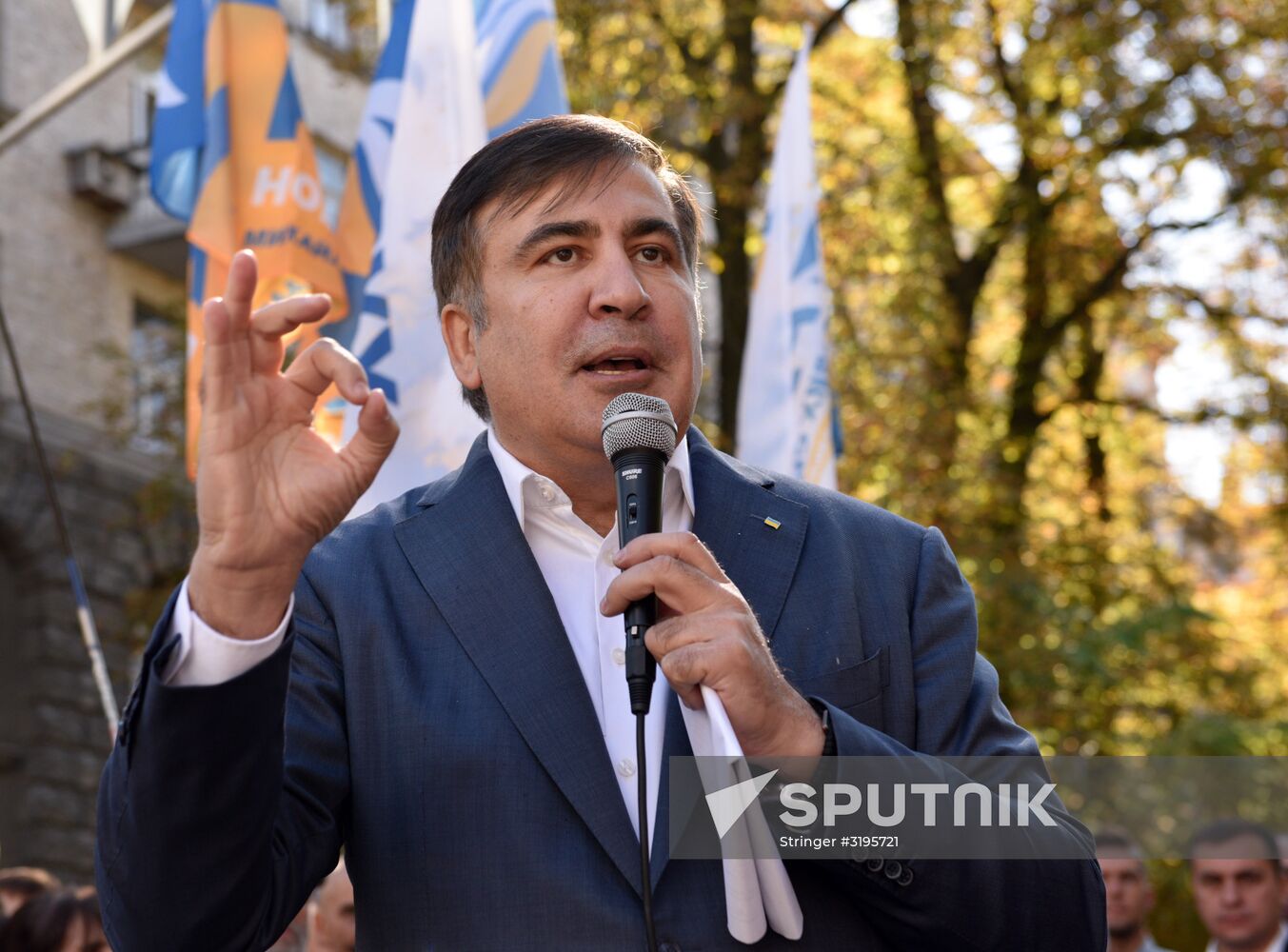 Mikheil Saakashvili speaks in Kiev