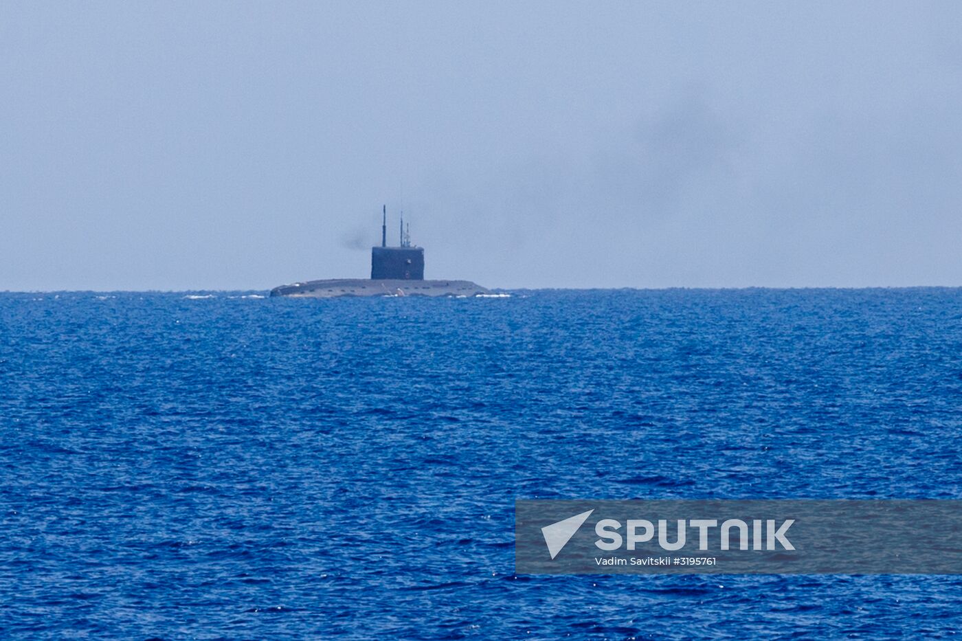 Launching Kalibr cruise missiles at terrorist targets in Syria